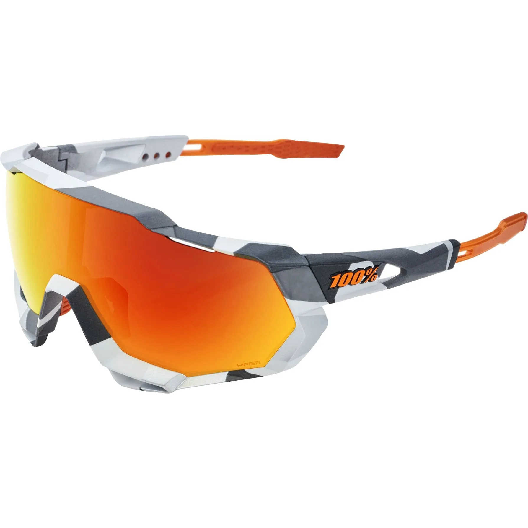 100% Speedtrap Cycling Sunglasses - Soft Tact Grey Camo