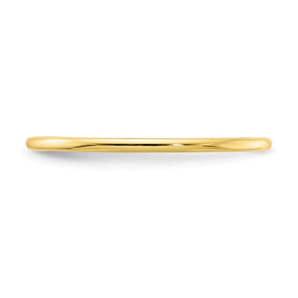 10K Gold 1.2mm Half Round Stackable Band | 1STK17-120Y