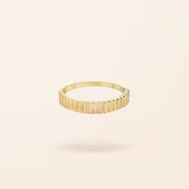 10K Gold Fluted Ring