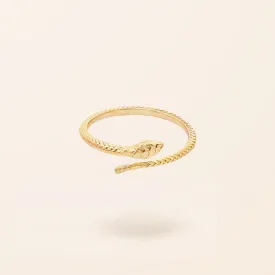 10K Gold Snake Ring