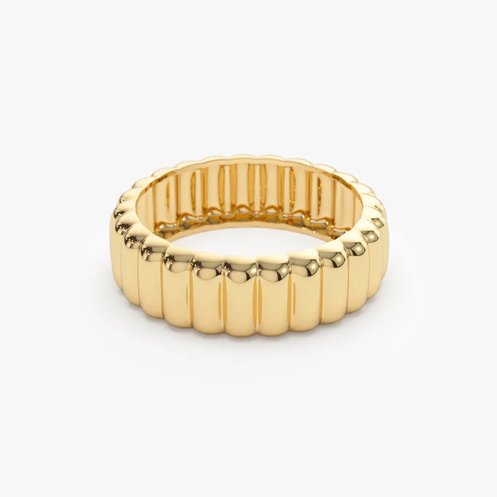 14k Iconic Dome Bold Statement Ring