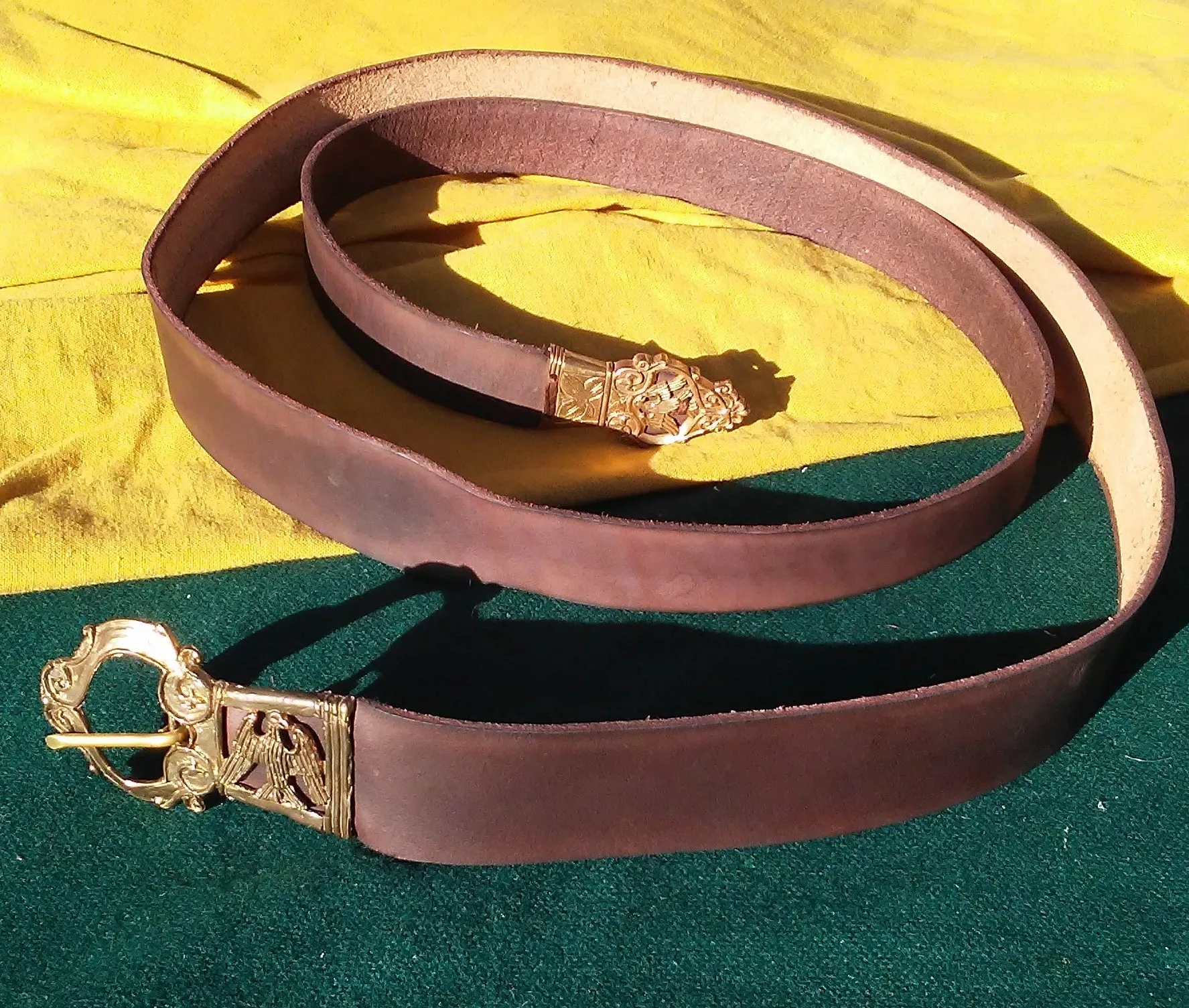 16th Century Plain Eagle Belt, Brown - FB166