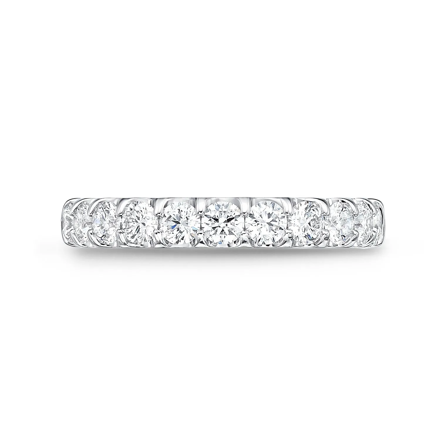 18K WHITE GOLD DIAMOND BAND 1.04CT