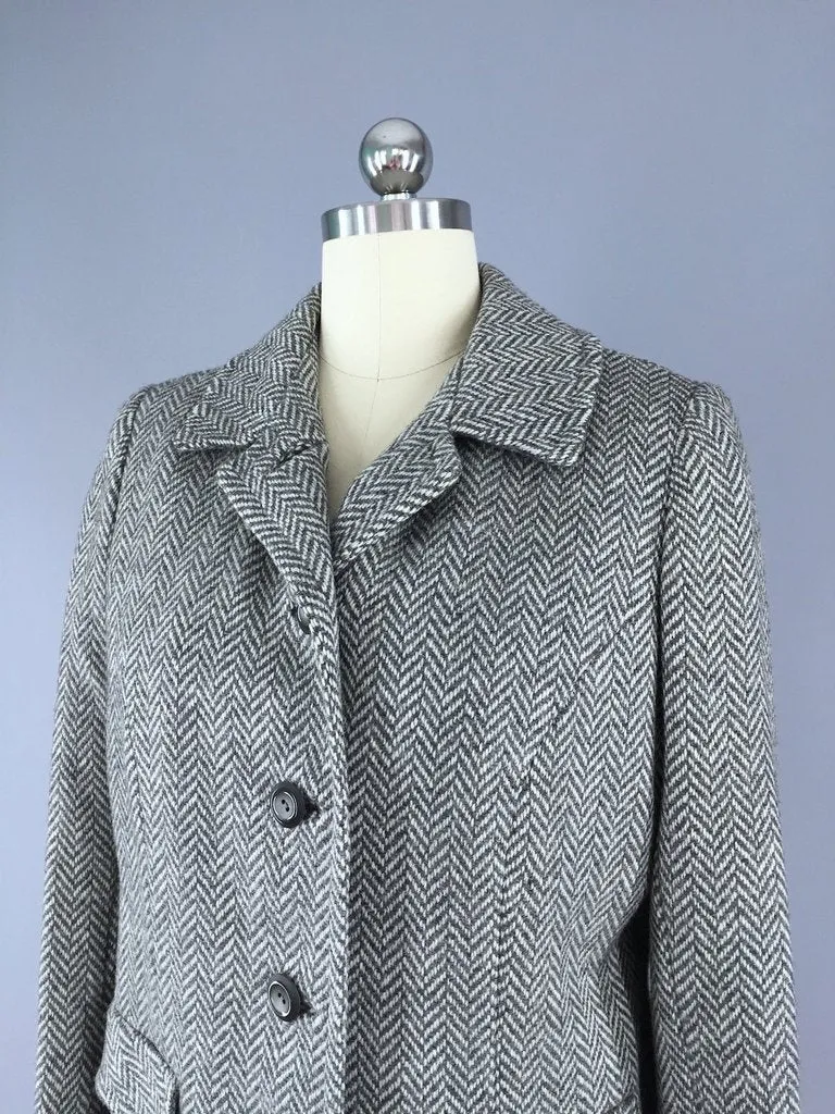 1960s Herringbone Wool Jacket