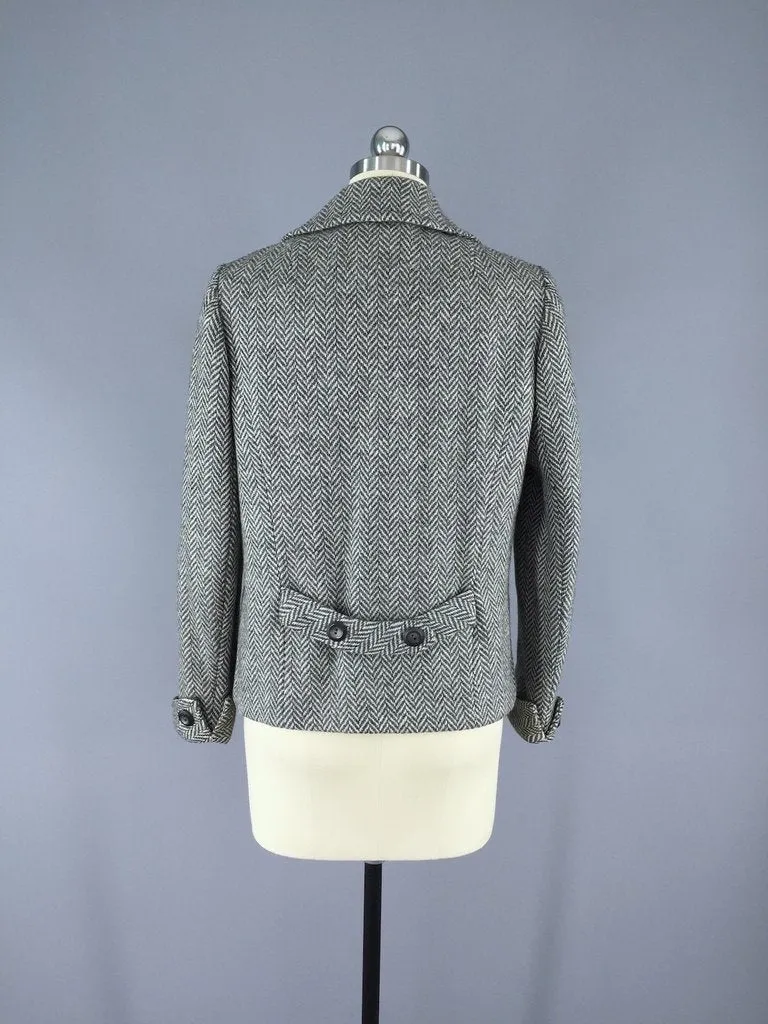 1960s Herringbone Wool Jacket