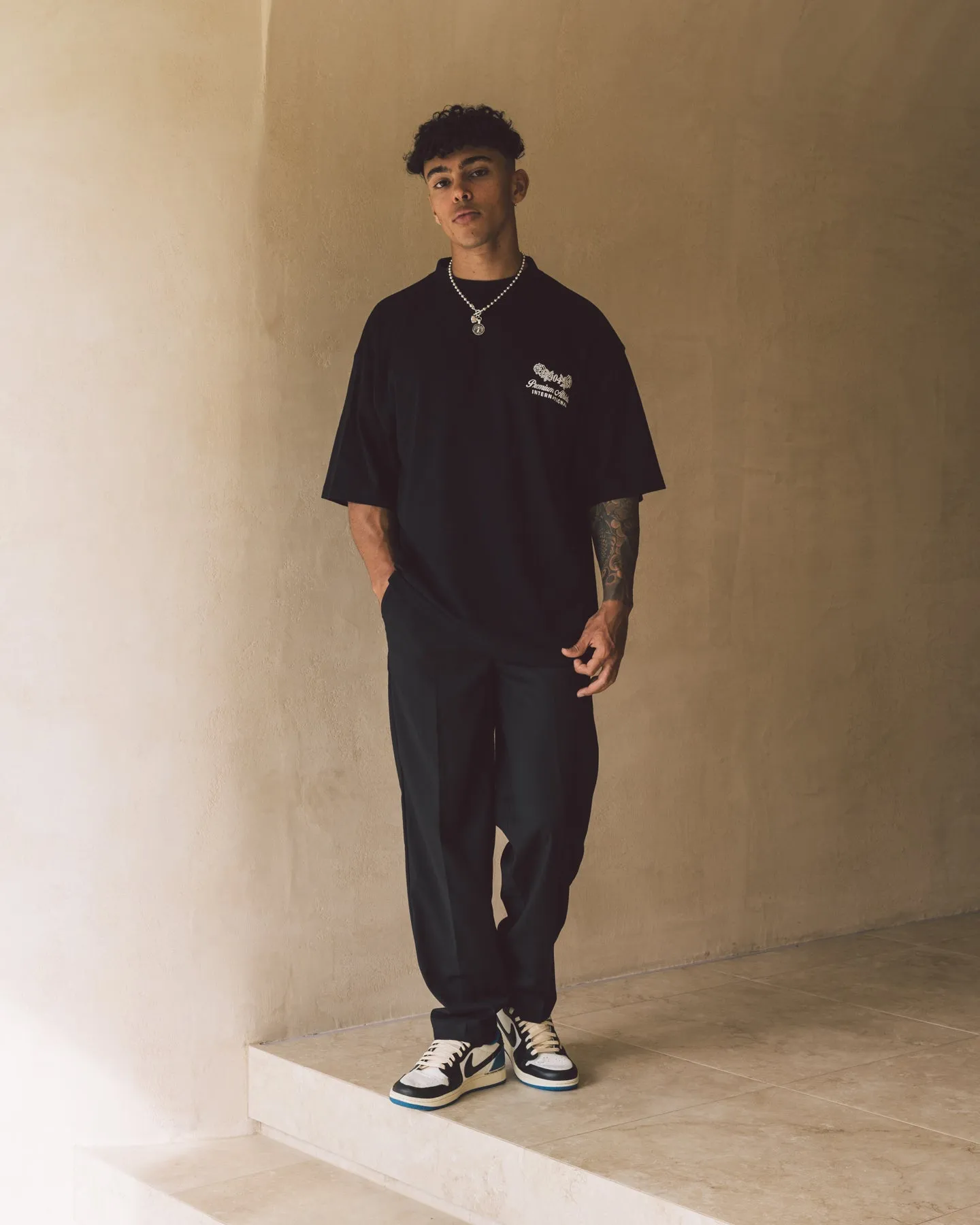 404 Liberty Baggy Trousers Black