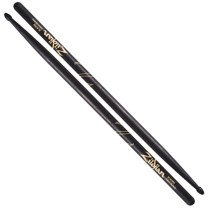 5A Acorn Tip Black Drumsticks