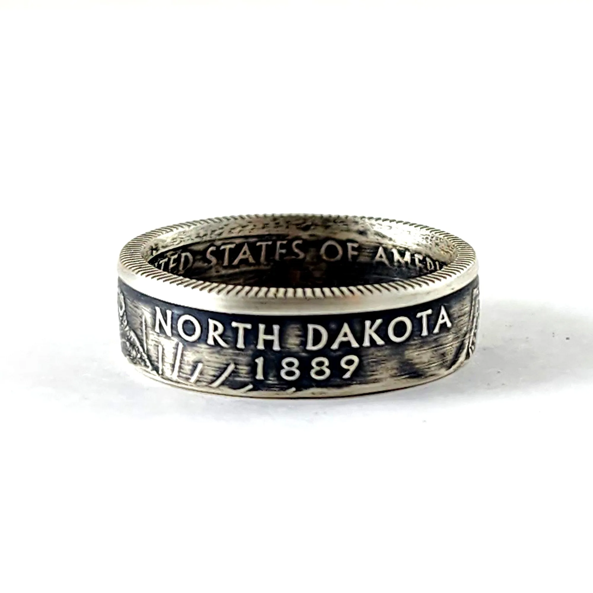 90% Silver North Dakota Quarter Ring