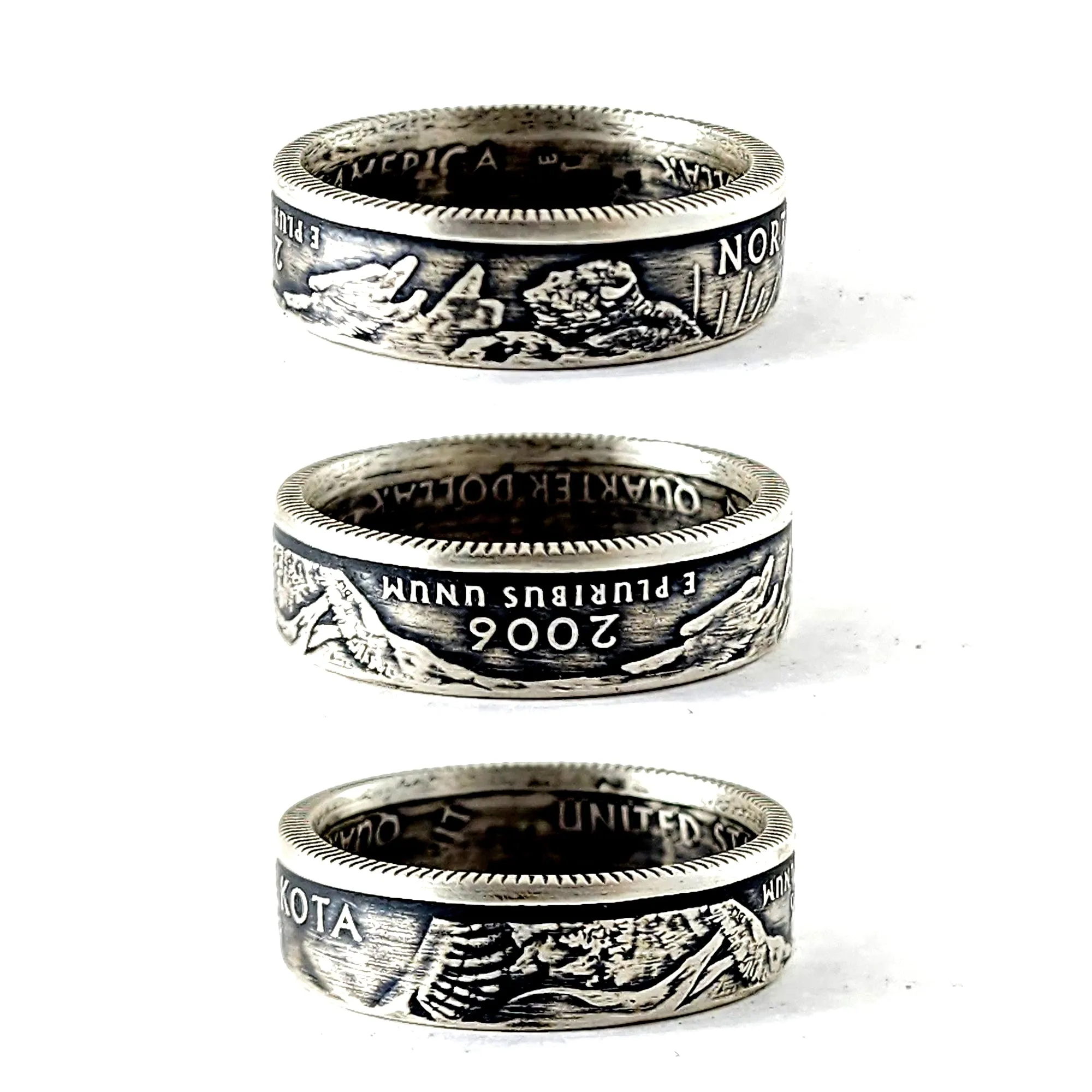 90% Silver North Dakota Quarter Ring