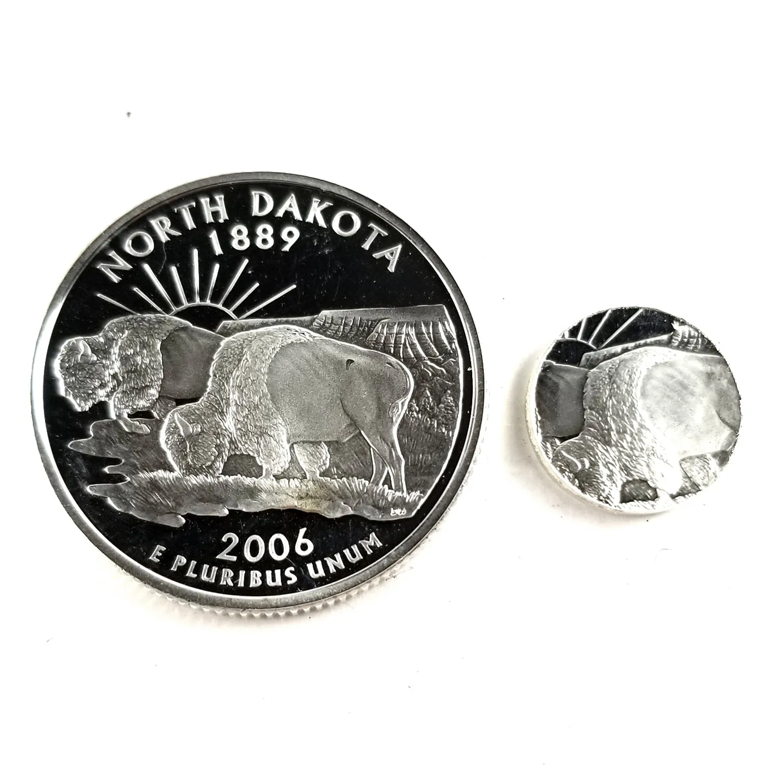 90% Silver North Dakota Quarter Ring