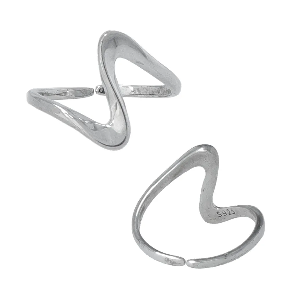 925 Silver Wave Ring