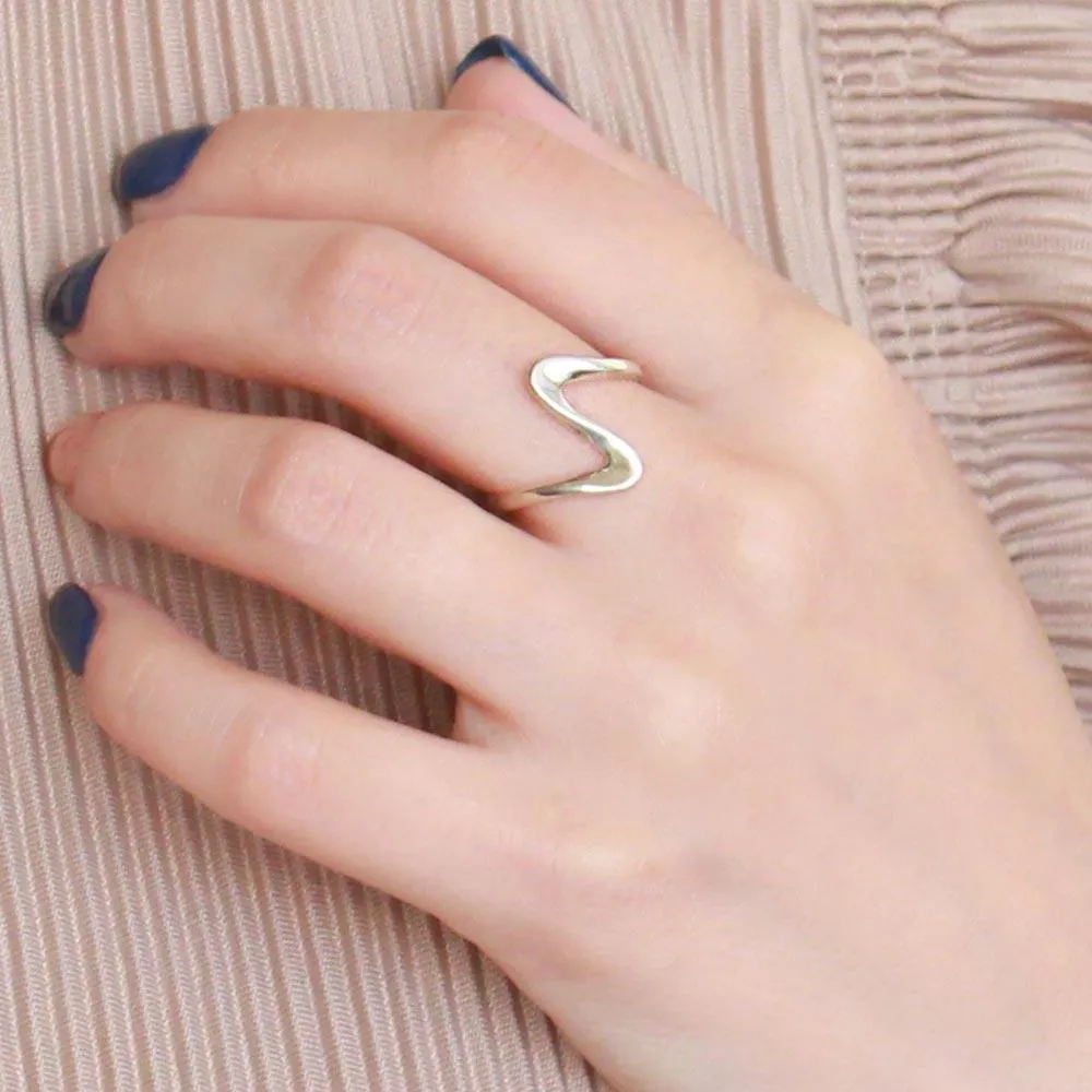 925 Silver Wave Ring