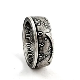 99% Fine Silver 2020 Kennedy Half Dollar Ring