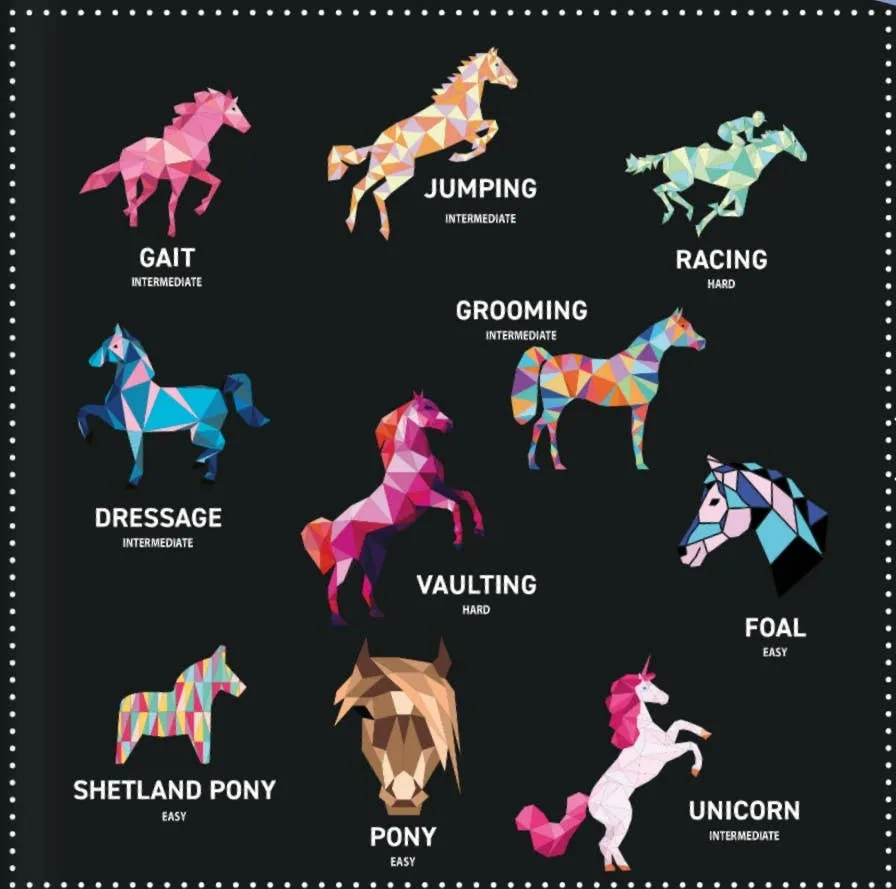 Activity Book - Sticker Paintings: Horses