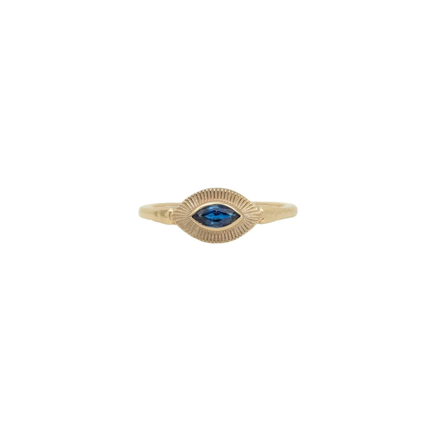 Ajna - Sapphire 14k gold ring