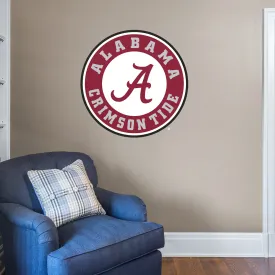 Alabama Crimson Tide: Circle Logo - Officially Licensed Removable Wall Decal