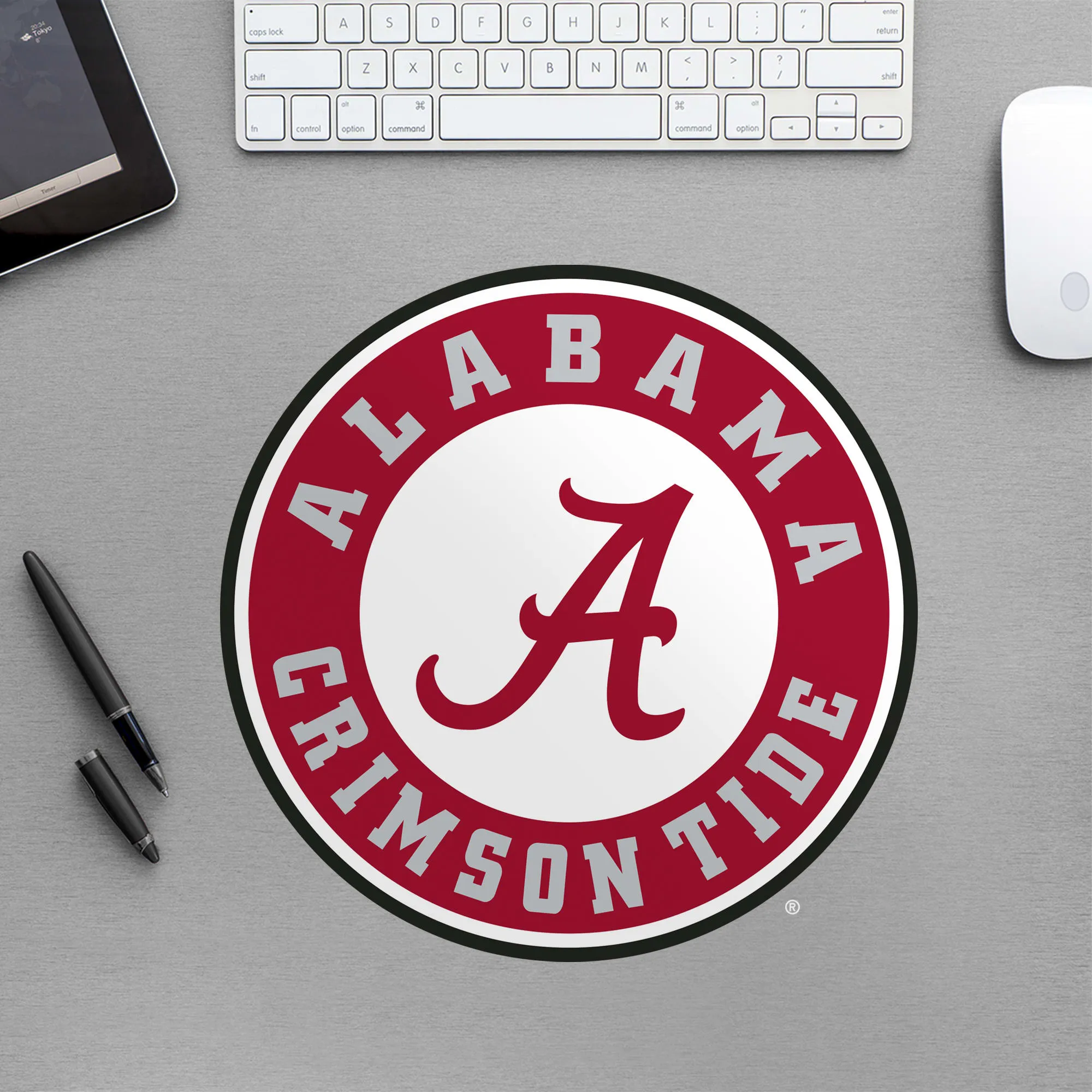 Alabama Crimson Tide: Circle Logo - Officially Licensed Removable Wall Decal