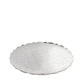 Alessi MW07 Dressed round tray in steel