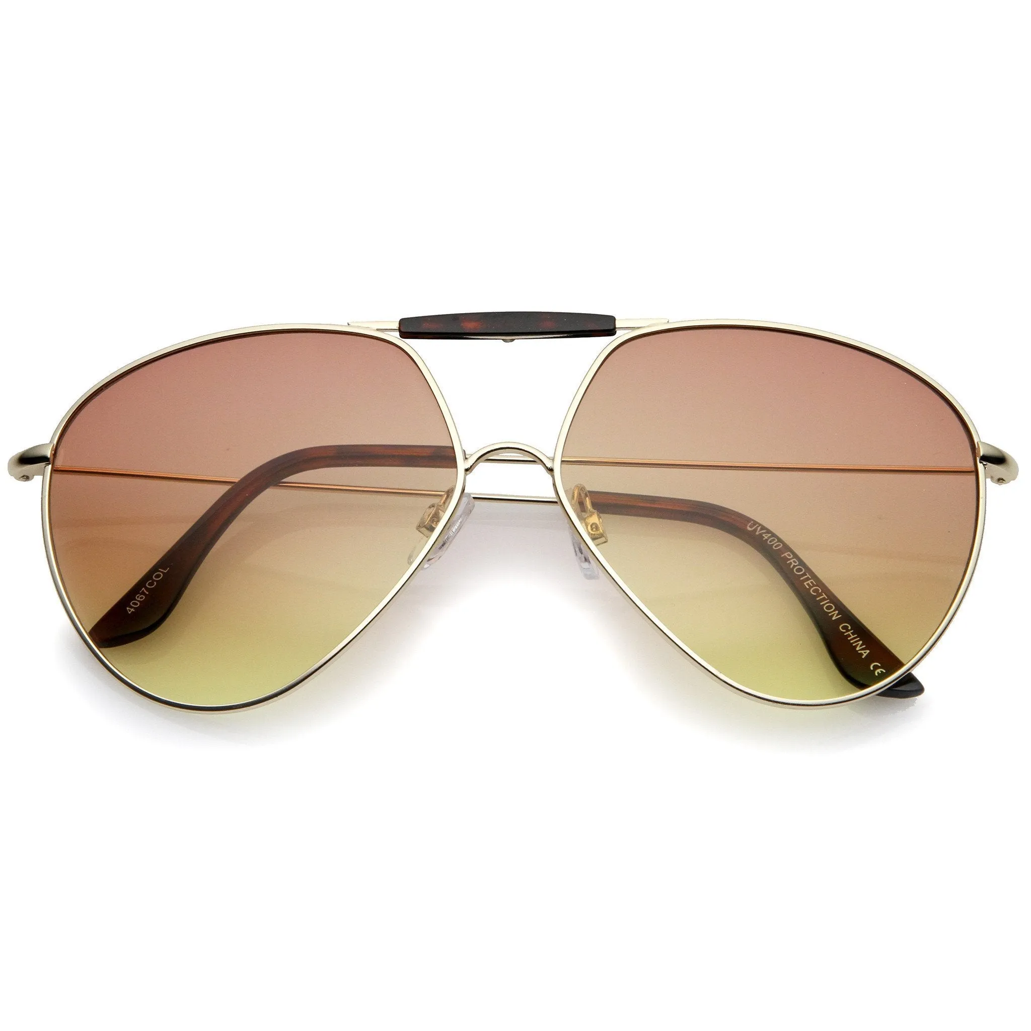 Angled European Aviator Sunglasses