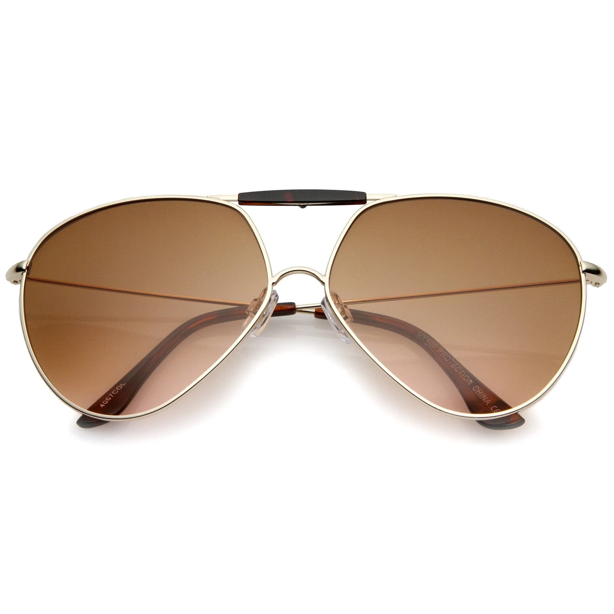 Angled European Aviator Sunglasses