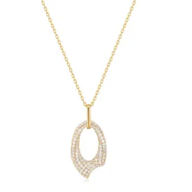 Ania Haie Gold Pave Arrow Pendant Necklace