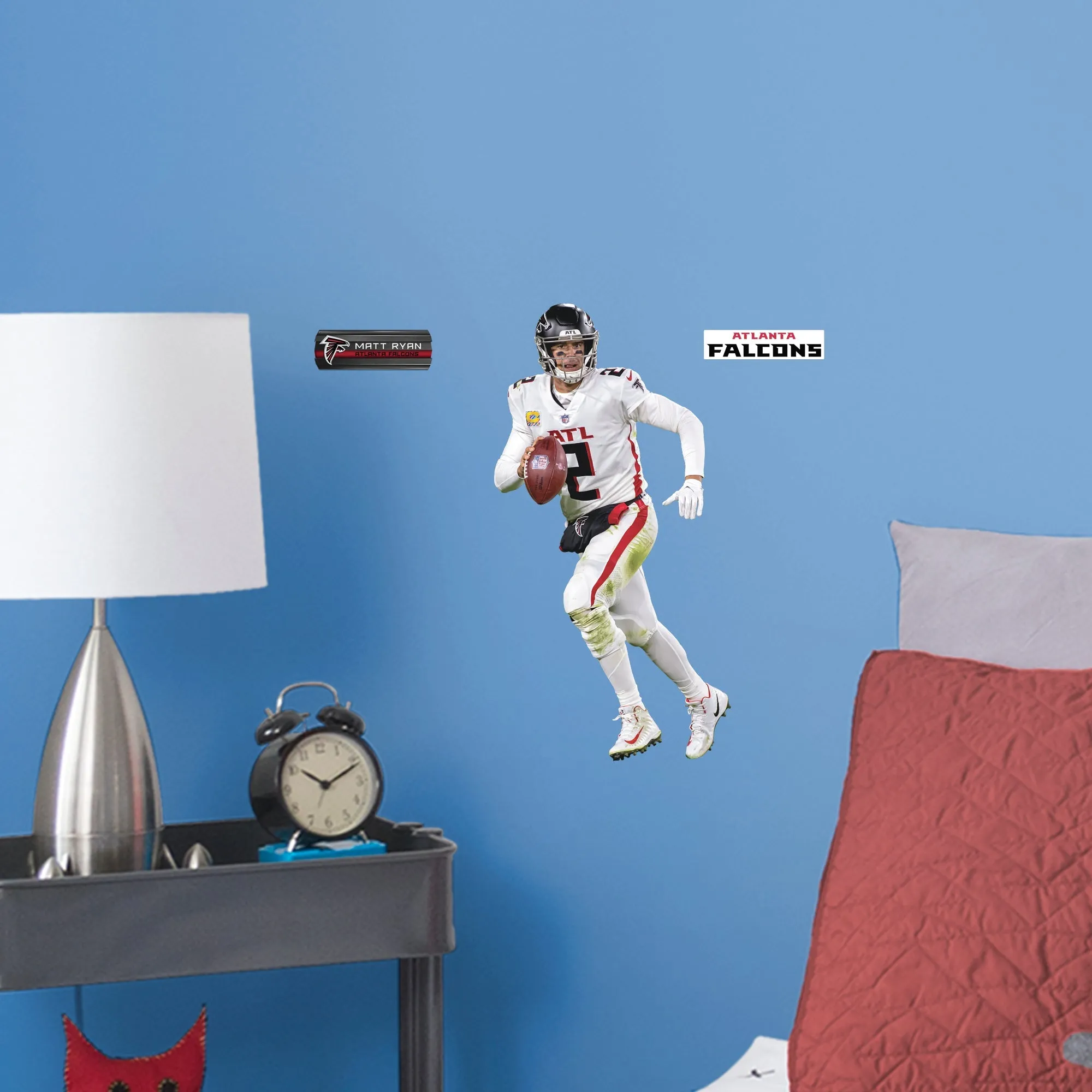 Atlanta Falcons: Matt Ryan         - Officially Licensed NFL Removable Wall   Adhesive Decal