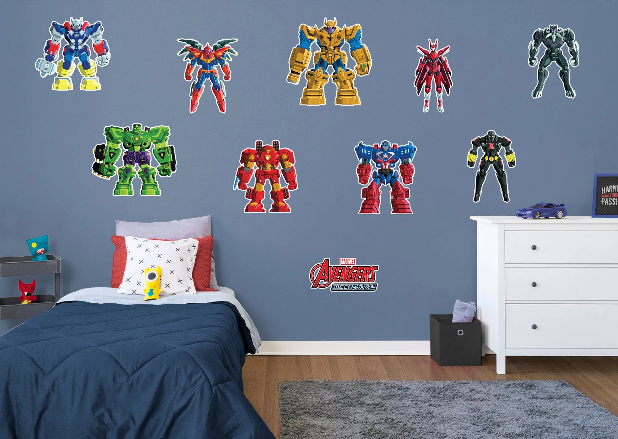 Avengers MechStrike Mech Suits Collection        - Officially Licensed Marvel Removable Wall   Adhesive Decal