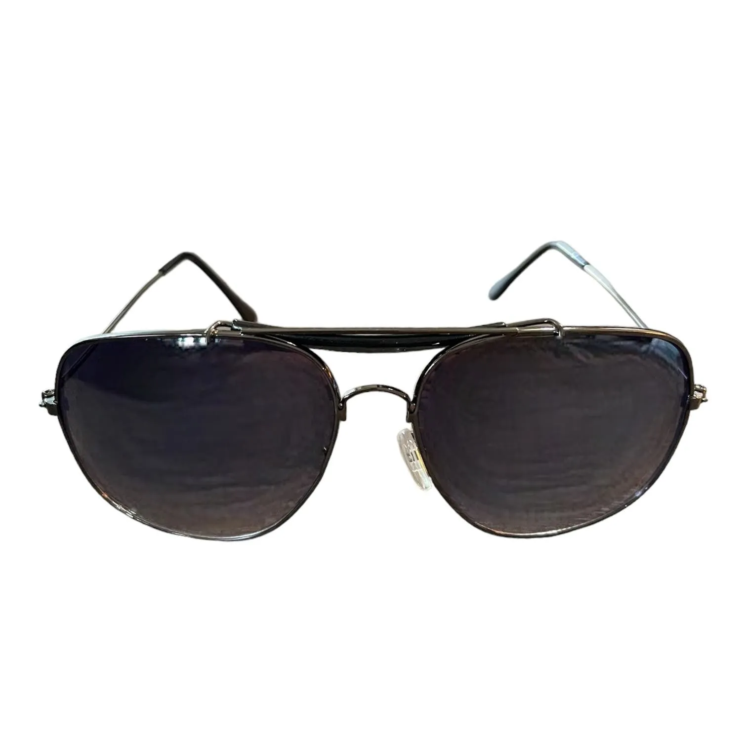 Aviator Dark Pewter Rimmed Sunglasses UV 400