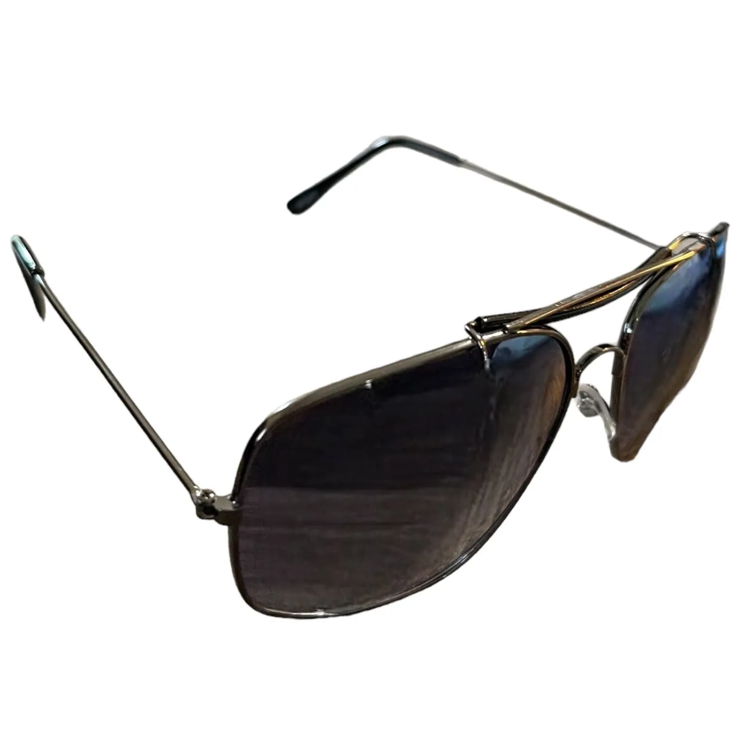 Aviator Dark Pewter Rimmed Sunglasses UV 400