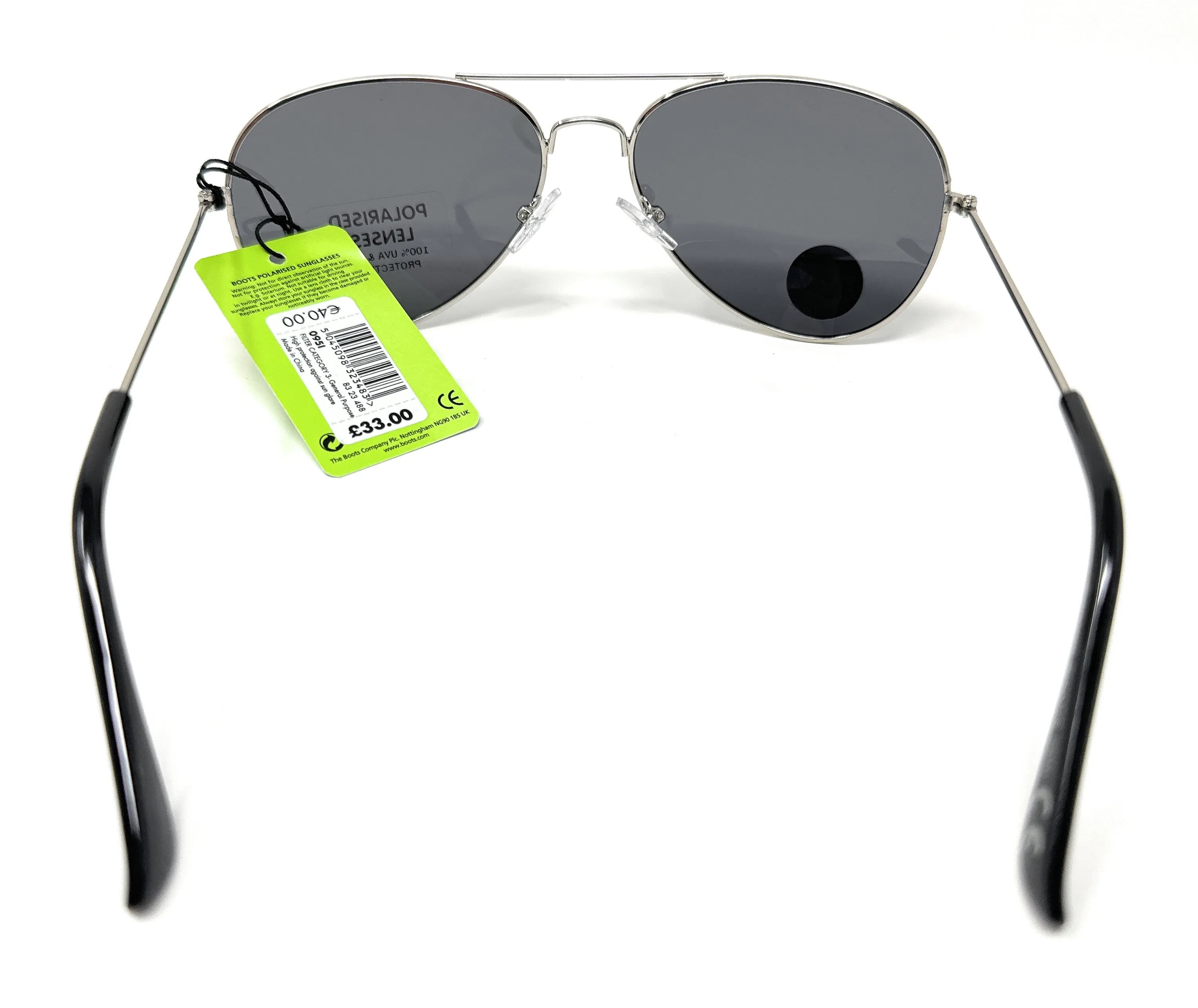 Aviator Polarised Pilot Style Sunglasses - Model:095I