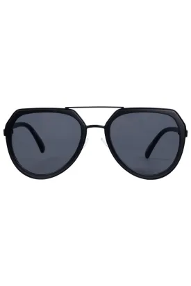 Aviator Style Sunglasses _ 150728 _ Black