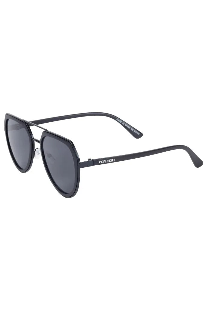 Aviator Style Sunglasses _ 150728 _ Black