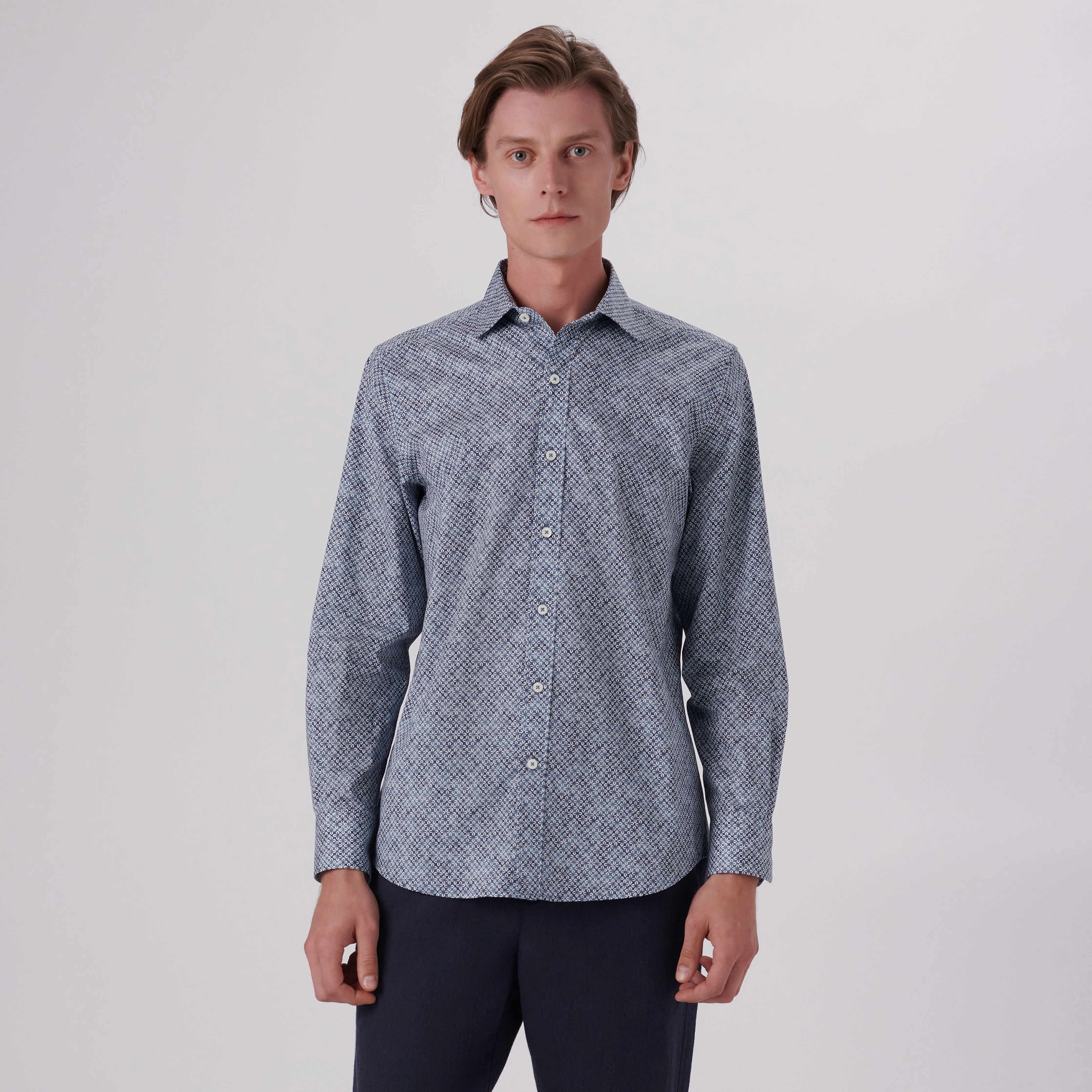 Axel Geometric Print Shirt