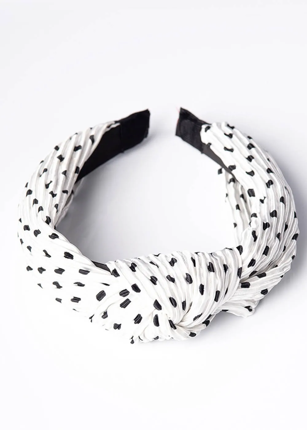 Banned Wanita Polkadot 60's Headband White