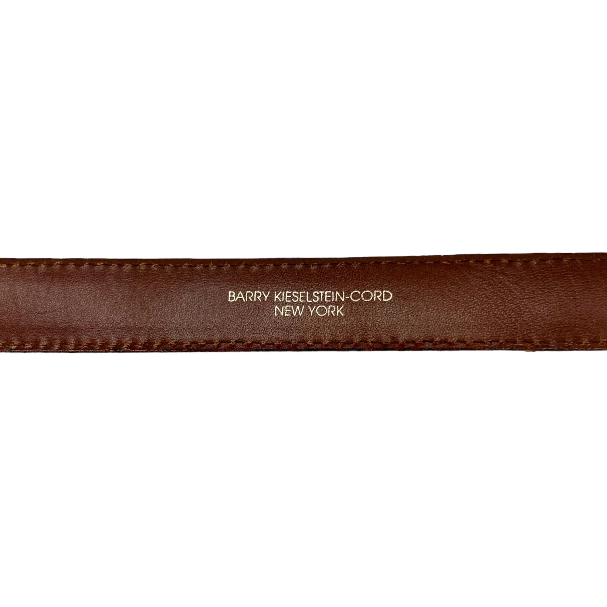 BARRY KIESELSTEIN-CORD Alligator Belt Strap - Black