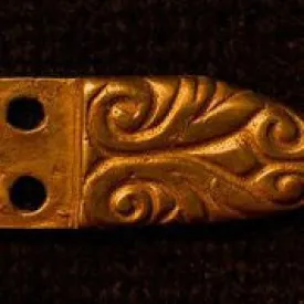 Belt Tip with Floral Design - 1/2" - B-72