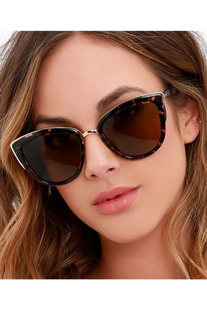 BIG CAT EYE FASHION SUNGLASSES