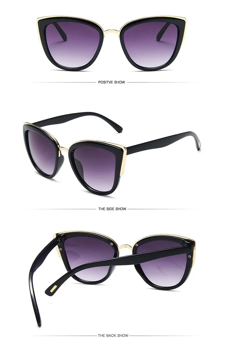 BIG CAT EYE FASHION SUNGLASSES