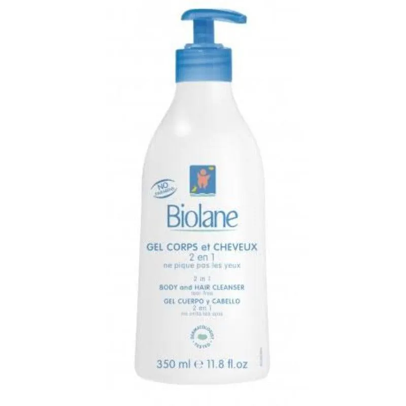 Biolane 2 in 1 Body and Hair Cleanser (Gel Lavant) 350ml