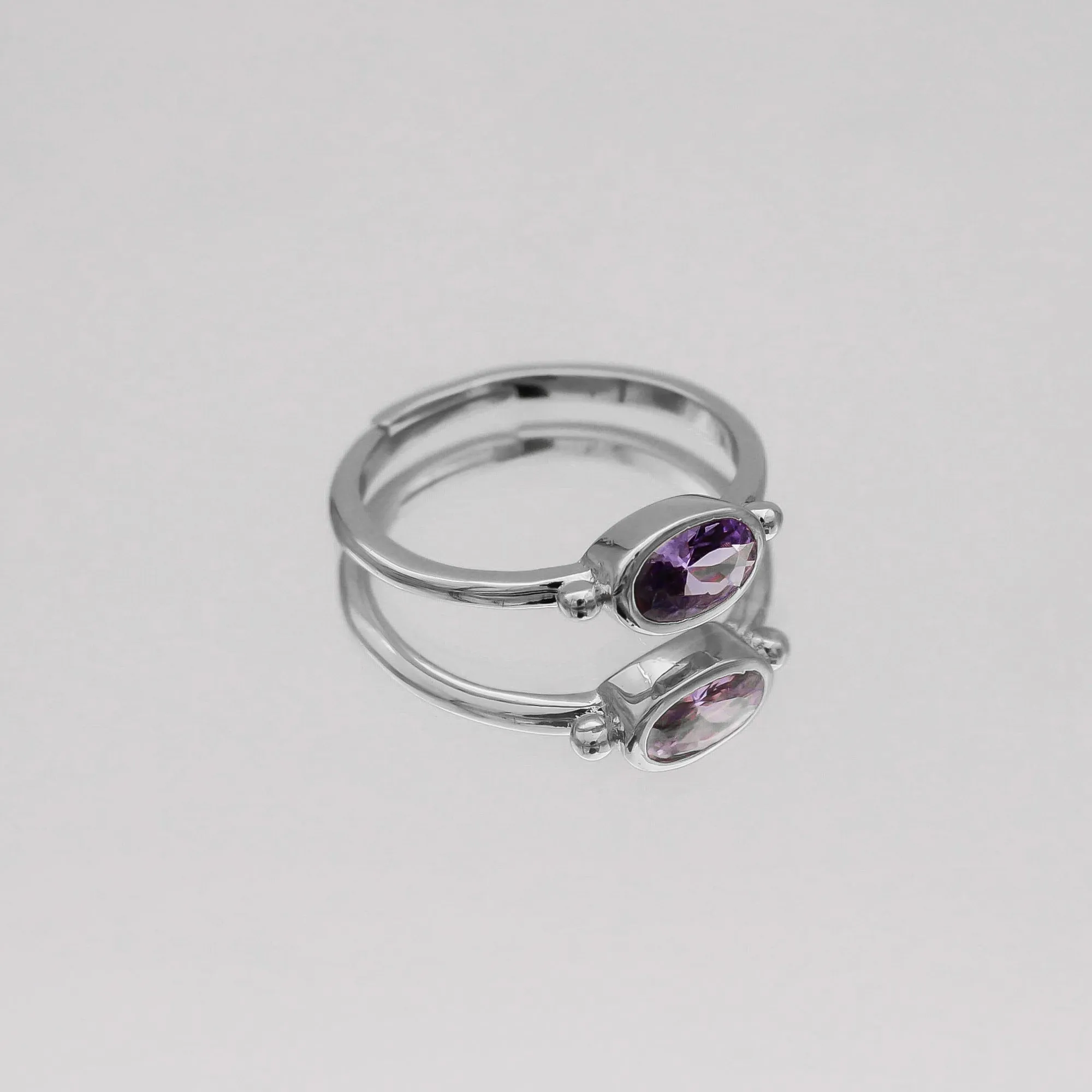 Birthstone Ring | Silver