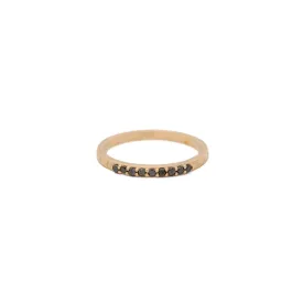 Black Diamond 14k Gold Band