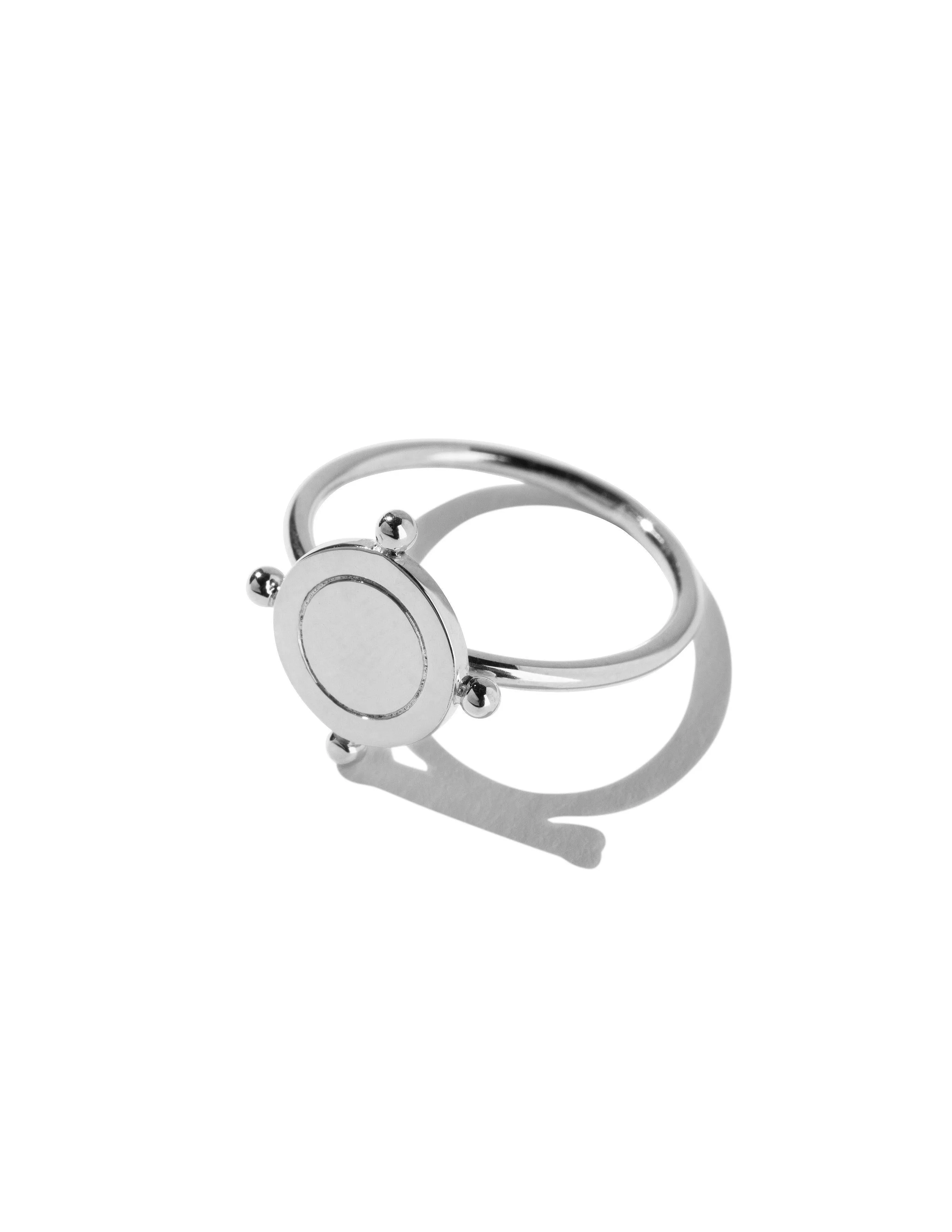 Blind Compass ring <br>Silver