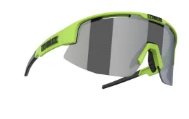 Bliz Matrix Sport Sunglasses (Smoke Silver Mirror/Matte Lime Green)