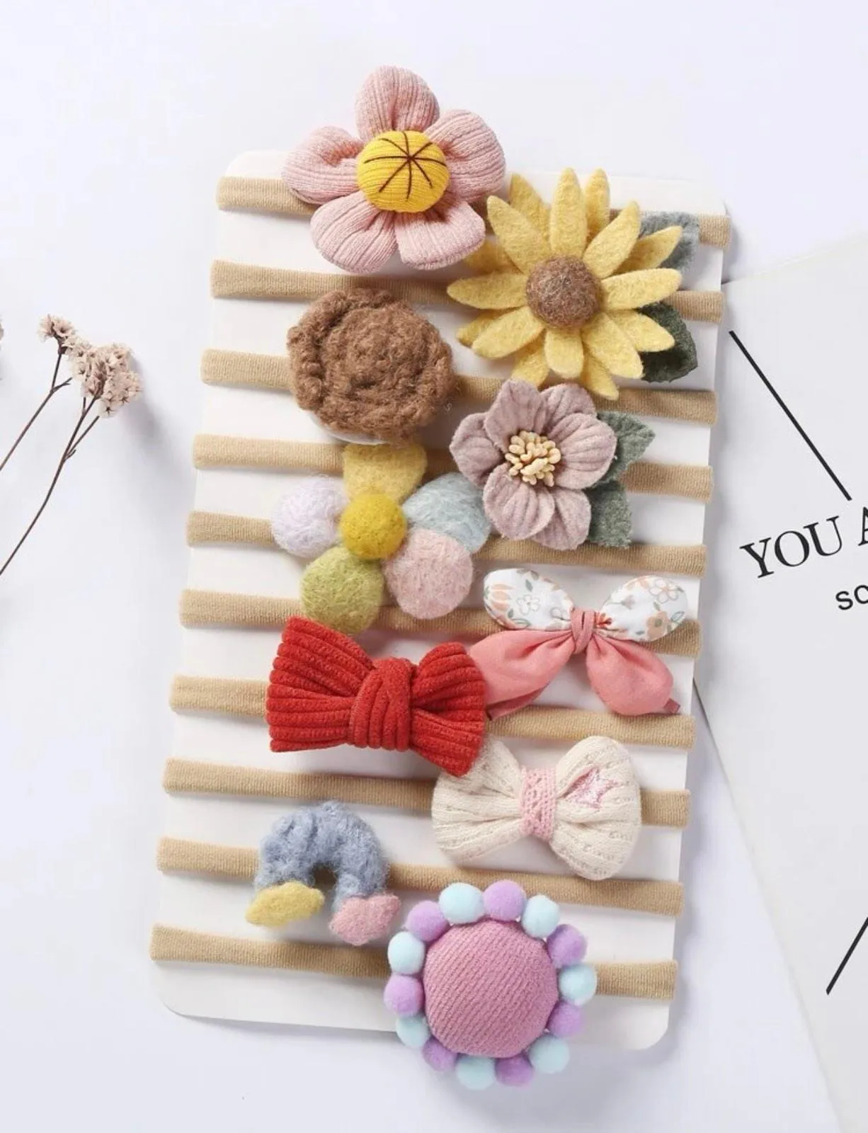 Blooming Wisdom Headband Bow Sets