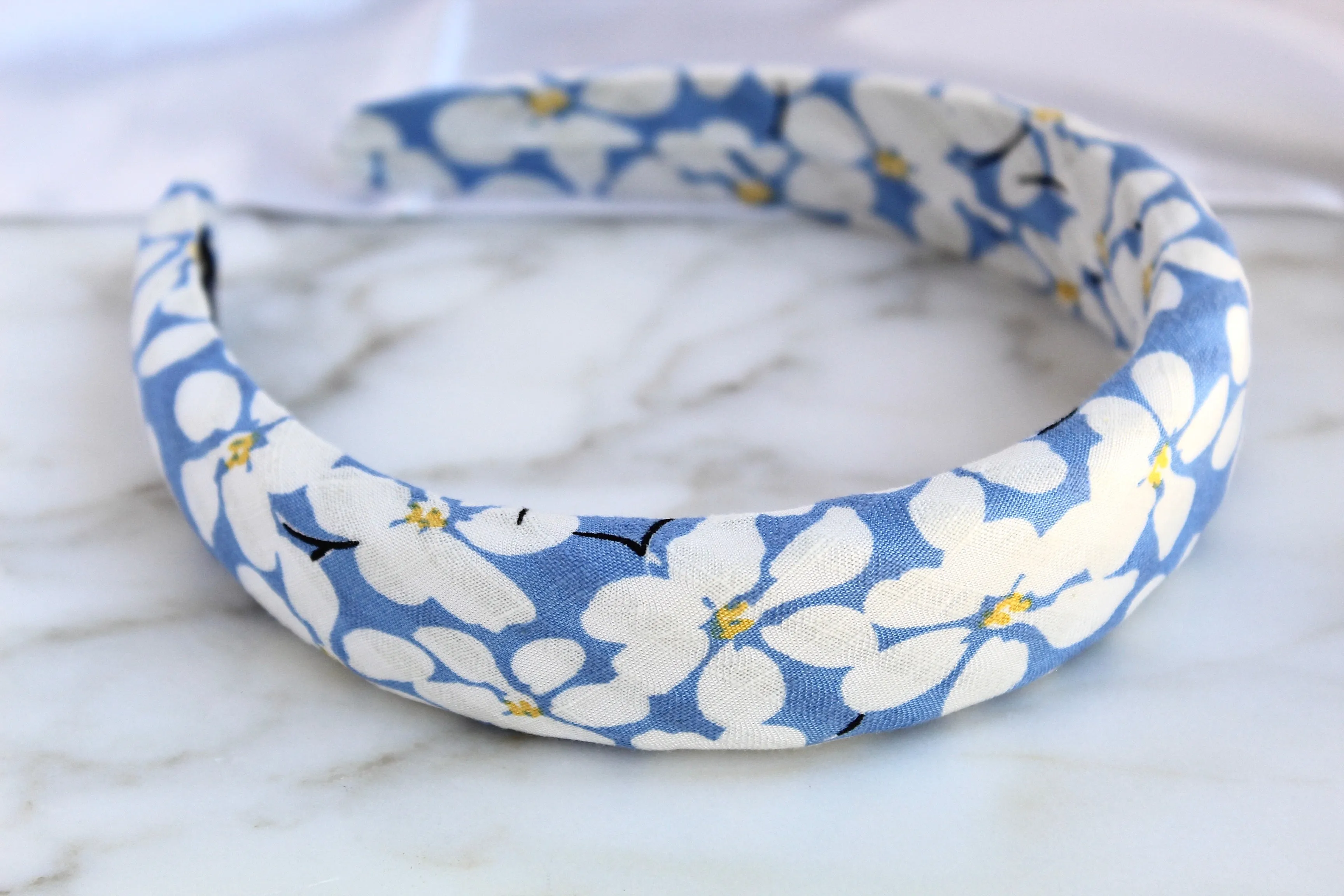 Blue Floral Headband