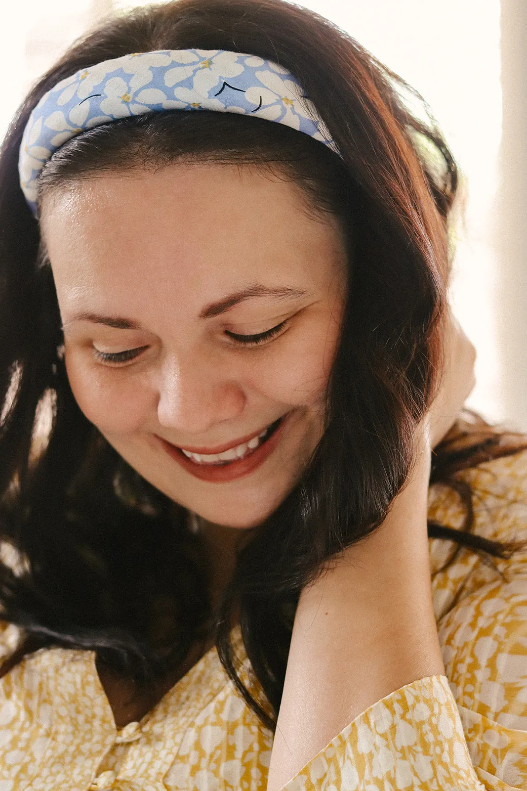 Blue Floral Headband