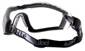 Bolle Cobra Hybrid Safety Glasses/Googles With Foam Seal - Bocobfspsi