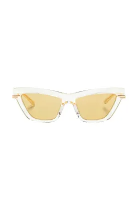 Bottega Veneta Cat Eye Sunglasses - Yellow