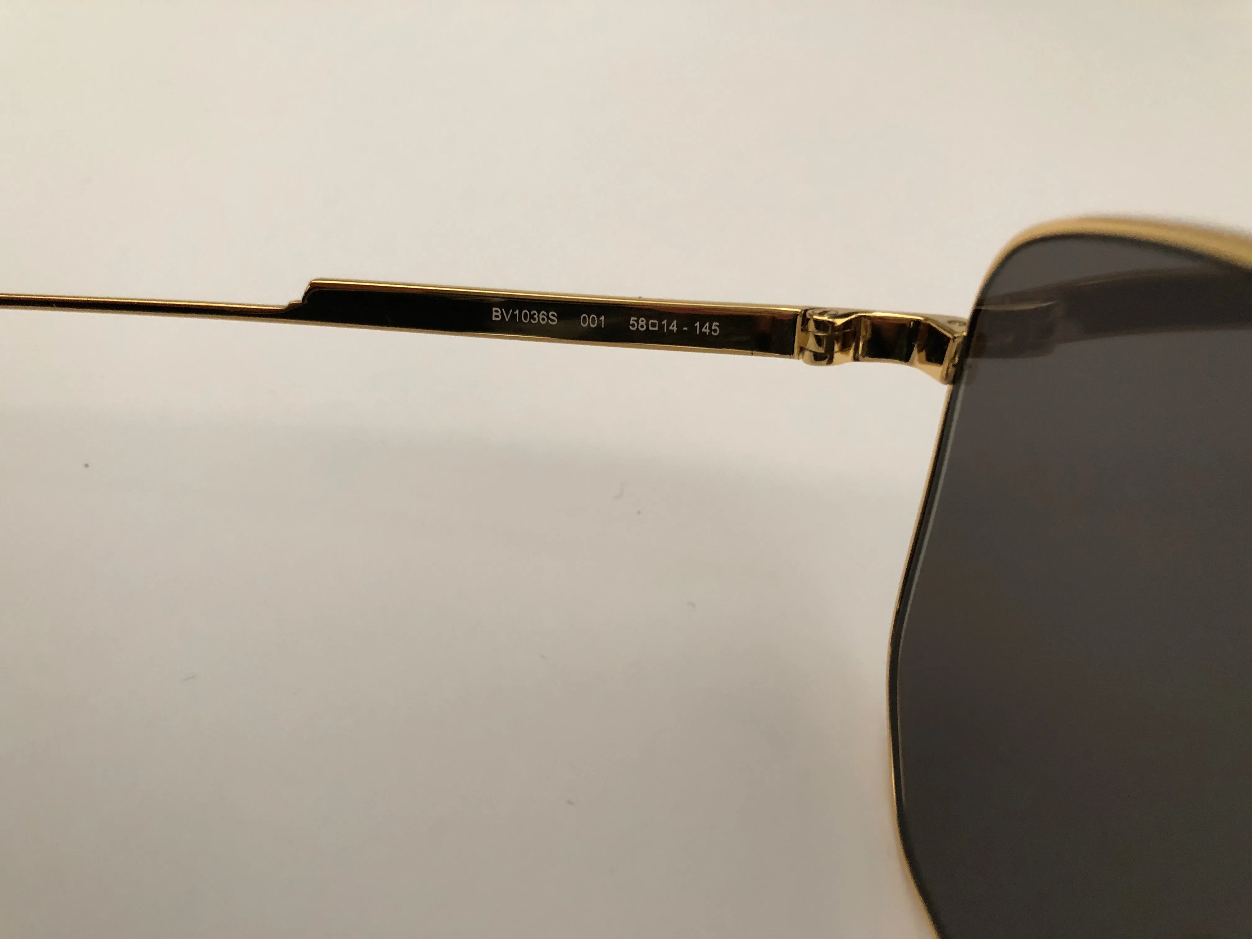 Bottega Veneta Gold Frame BV1036S Sunglasses Mens (NWT)