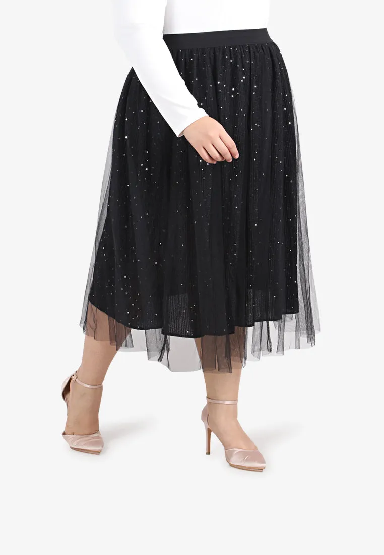 Bradshaw Bling Bling Midi Tutu Skirt - Black